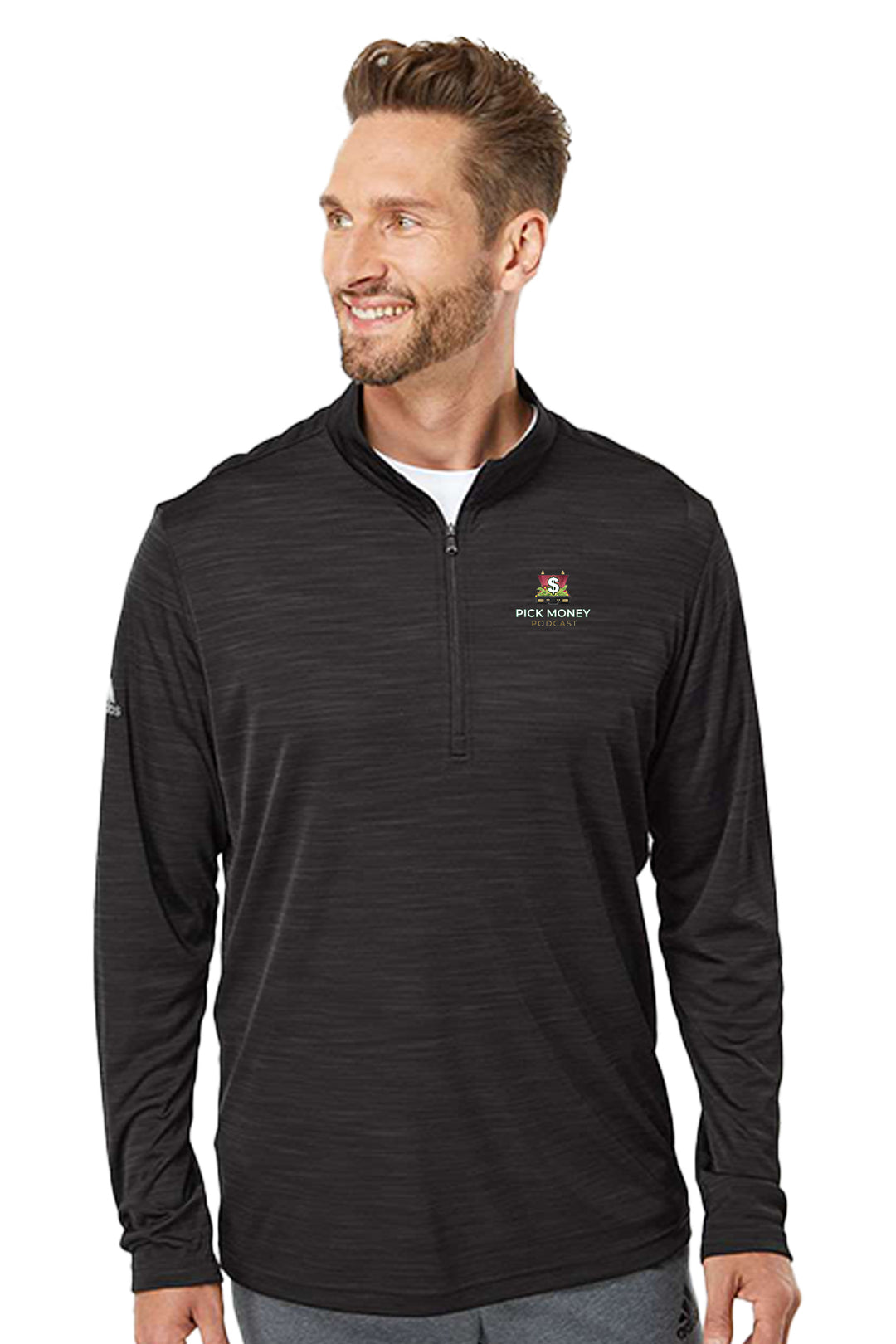 Lightweight Mélange Quarter-Zip Pullover