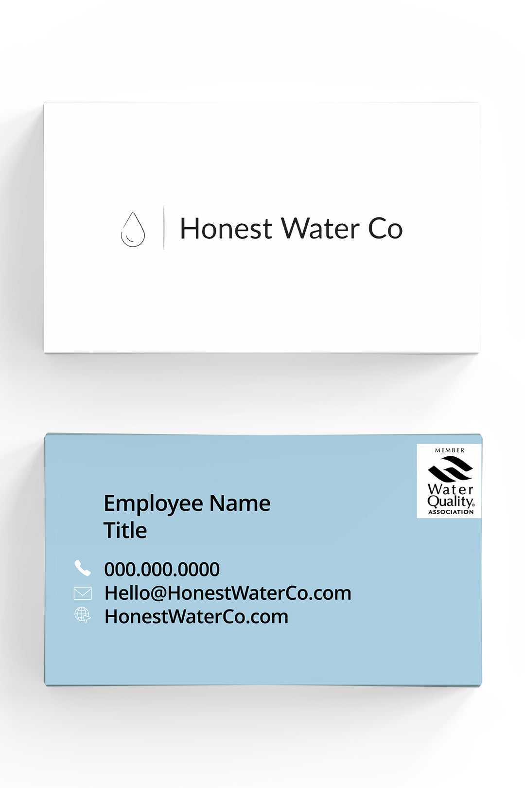 Honest Water Co Business Cards