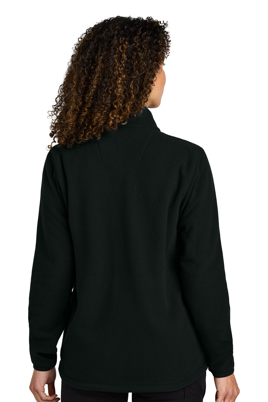 Ladies Textured Full-Zip Fleece Jacket