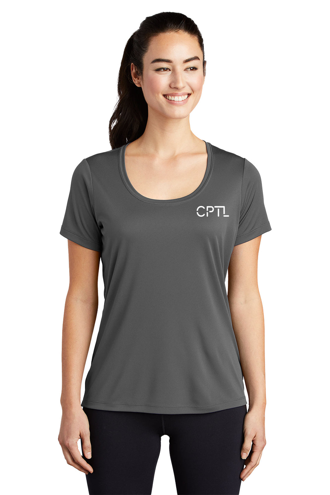 Ladies Posi-UV Pro Scoop Neck Tee