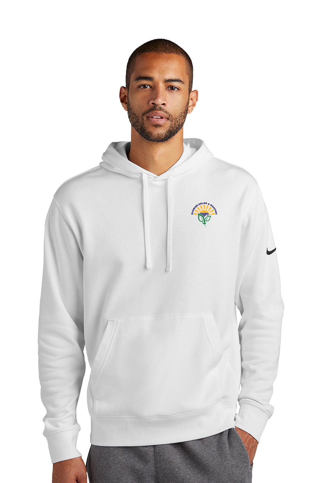 Club Fleece Sleeve Swoosh Pullover Hoodie