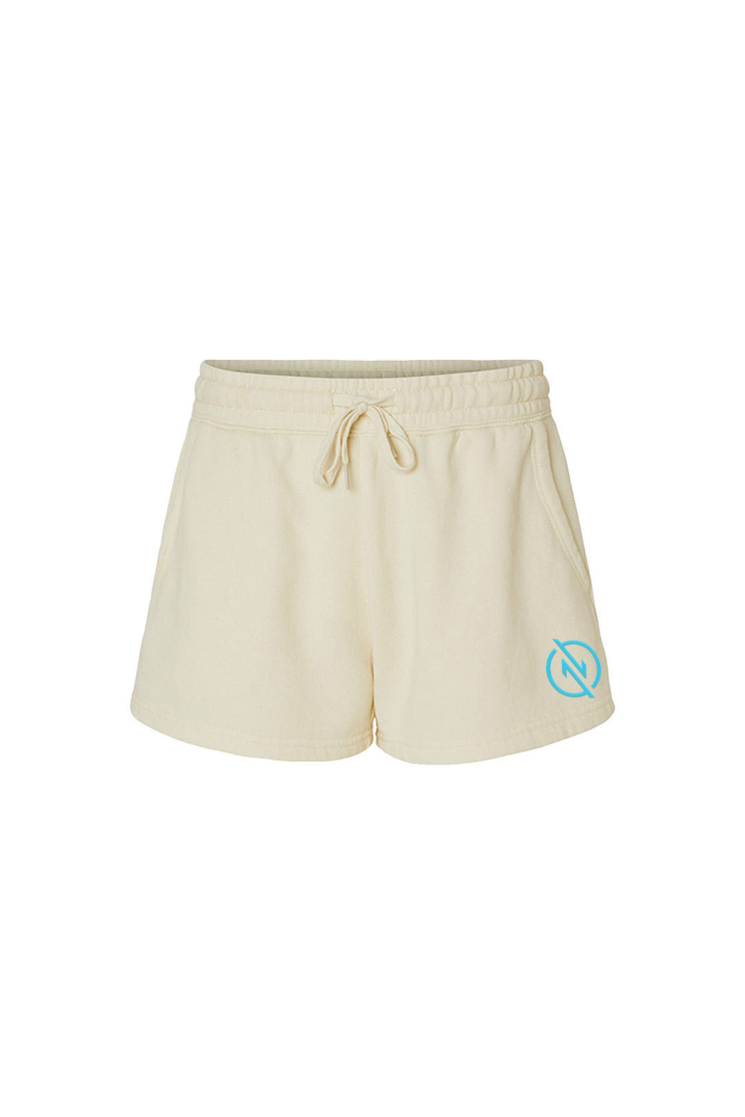 Ladies Lightweight California Wave Wash Fleece Shorts