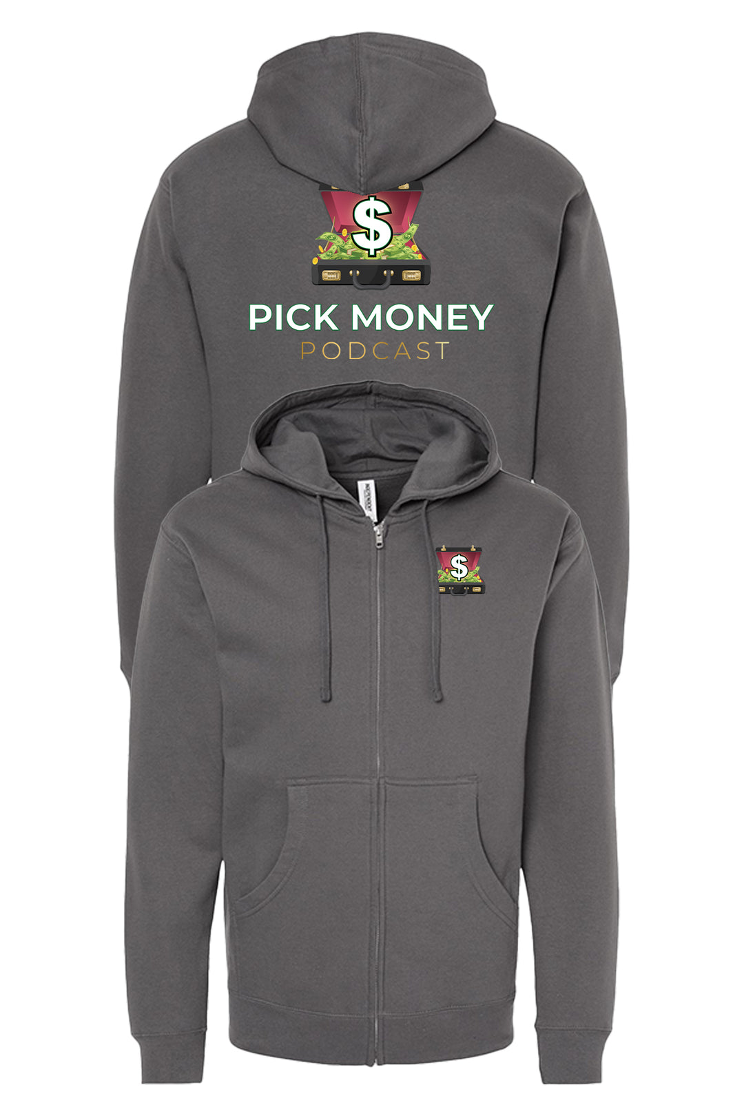 Midweight Full-Zip Hooded Sweatshirt